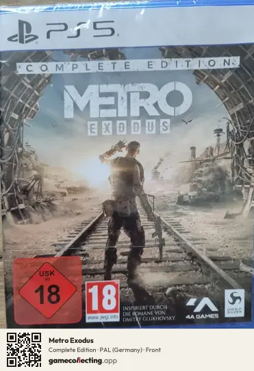Metro Exodus PlayStation 5, Germany box front