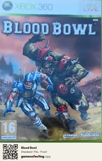 Blood Bowl Xbox 360, PAL box front