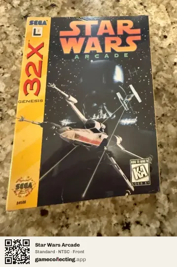 Star Wars Arcade Sega 32X, NTSC box front