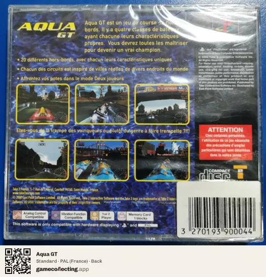 Aqua GT PlayStation, France box back