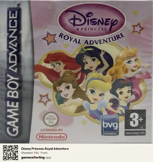 Disney Princess: Royal Adventure Game Boy Advance, PAL box front