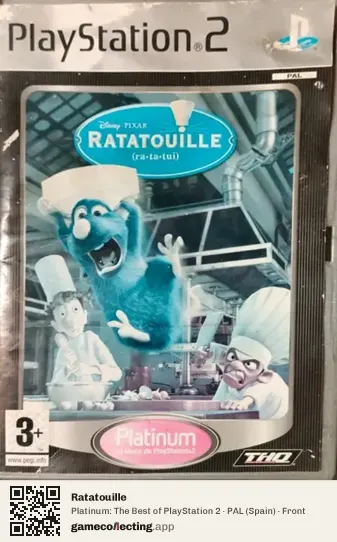 Ratatouille PlayStation 2, Spain box front