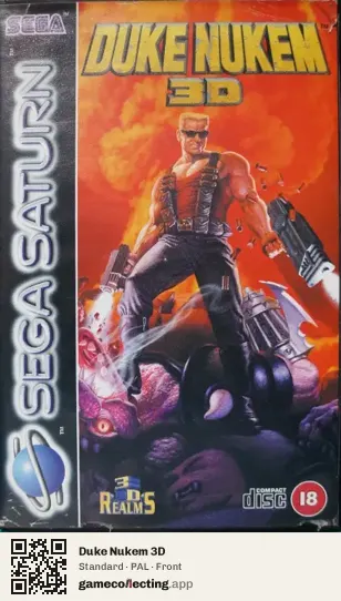 Duke Nukem 3D Sega Saturn, PAL box front