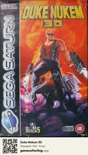 Duke Nukem 3D Sega Saturn, PAL box front