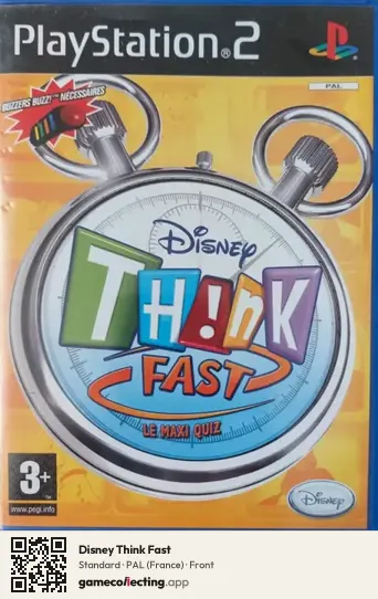 Disney Think Fast PlayStation 2, France box front