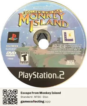 Escape from Monkey Island PlayStation 2, NTSC disc