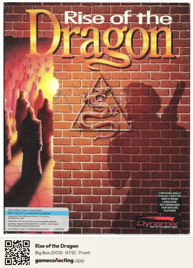 Rise of the Dragon Computer, NTSC box front
