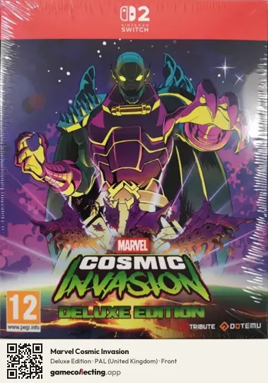 Marvel Cosmic Invasion Nintendo Switch 2, United Kingdom box front