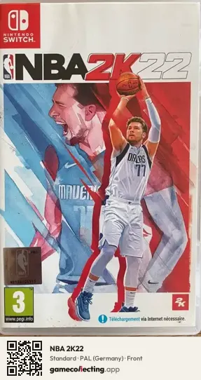 NBA 2K22 Nintendo Switch, Germany box front