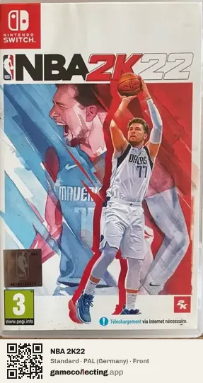 NBA 2K22 Nintendo Switch, Germany box front