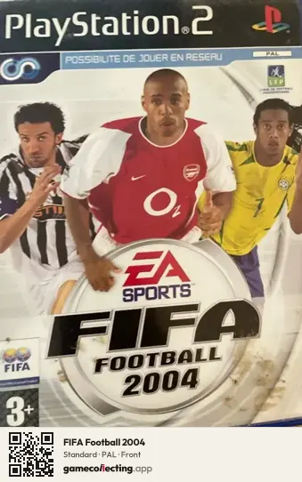 FIFA Football 2004 PlayStation 2, PAL box front