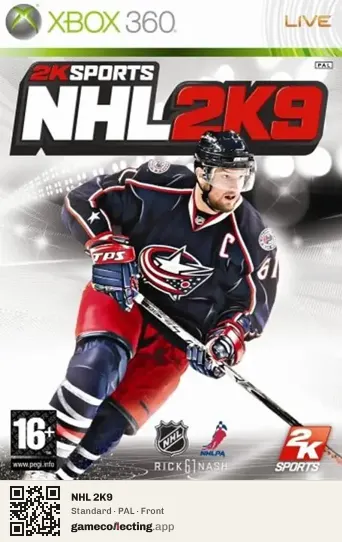 NHL 2K9 Xbox 360, PAL box front