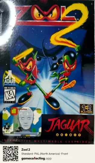 Zool 2 Atari Jaguar, North America box front