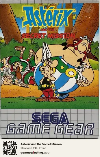 Astérix and the Secret Mission Sega Game Gear, PAL box front