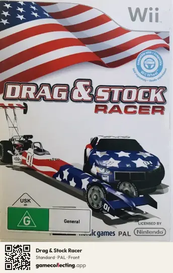 Drag & Stock Racer Nintendo Wii, PAL box front