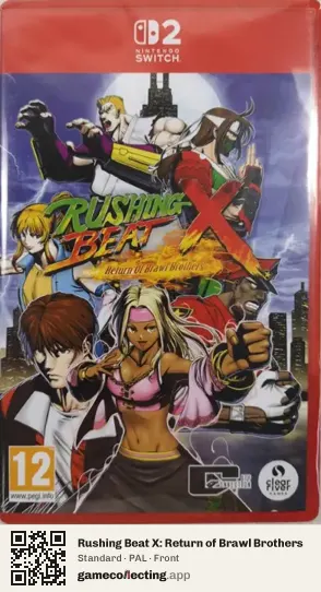 Rushing Beat X: Return of Brawl Brothers Nintendo Switch 2, PAL box front