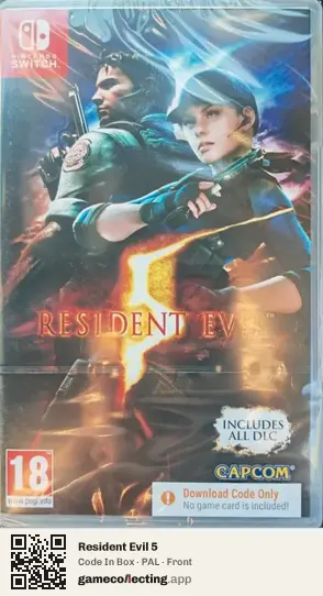 Resident Evil 5 Nintendo Switch, PAL box front