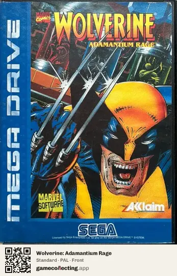 Wolverine: Adamantium Rage Sega Mega Drive / Genesis, PAL box front