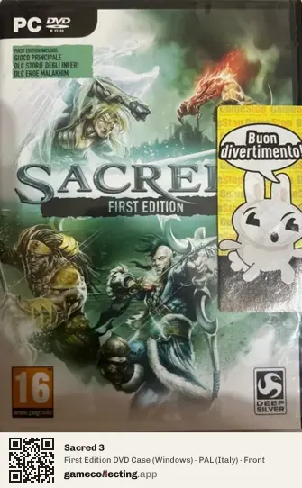 Sacred 3 Computer, Italy box front