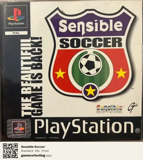 Sensible Soccer PlayStation, PAL box front