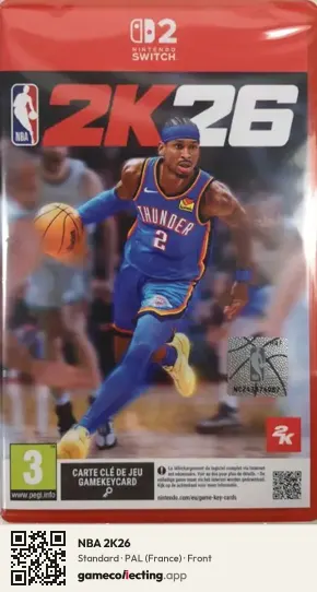 NBA 2K26 Nintendo Switch 2, France box front