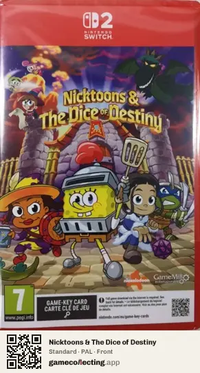 Nicktoons & The Dice of Destiny Nintendo Switch 2, PAL box front