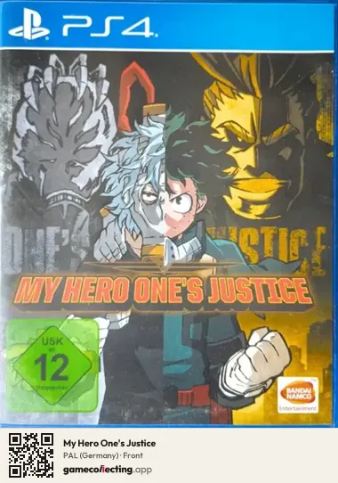 My Hero One's Justice PlayStation 4, Germany box front