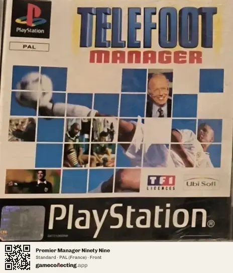 Premier Manager Ninety Nine PlayStation, France box front