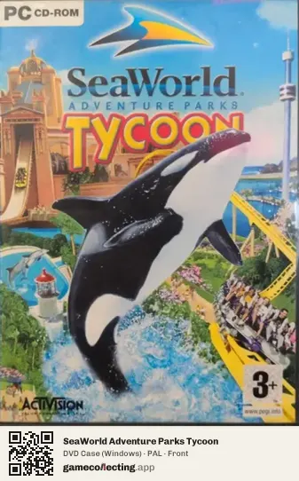 SeaWorld Adventure Parks Tycoon Computer, PAL box front