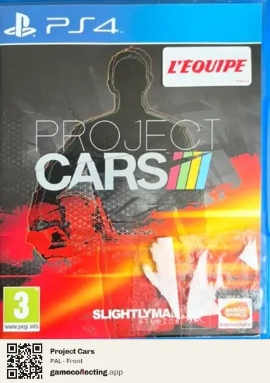 Project Cars PlayStation 4, PAL box front