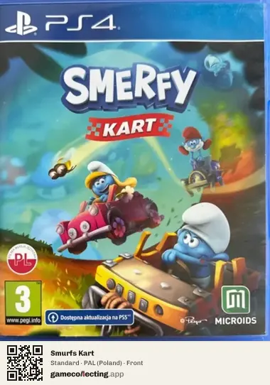 Smurfs Kart PlayStation 4, Poland box front