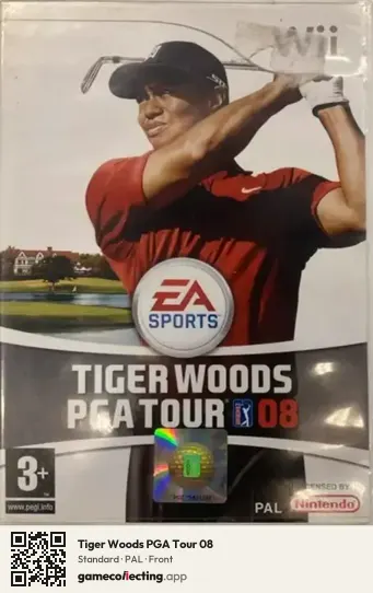 Tiger Woods PGA Tour 08 Nintendo Wii, PAL box front
