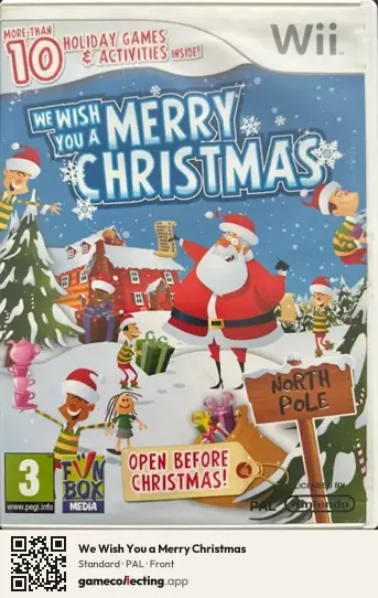We Wish You a Merry Christmas Nintendo Wii, PAL box front