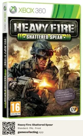 Heavy Fire: Shattered Spear Xbox 360, PAL box front