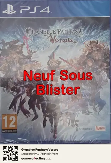 Granblue Fantasy: Versus PlayStation 4, France box front