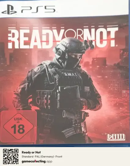 Ready or Not PlayStation 5, Germany box front