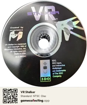 VR Stalker 3DO Interactive Multiplayer, NTSC disc