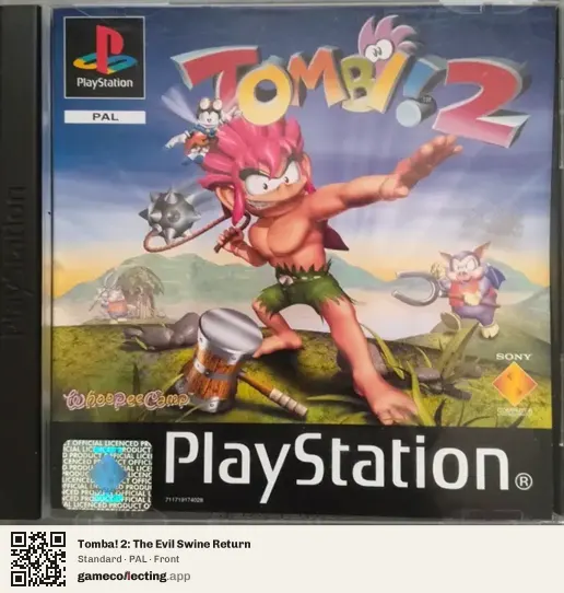Tomba! 2: The Evil Swine Return PlayStation, PAL box front
