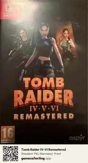 Tomb Raider IV-VI Remastered Nintendo Switch, Germany box front