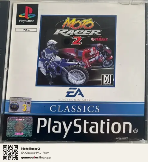 Moto Racer 2 PlayStation, PAL box front