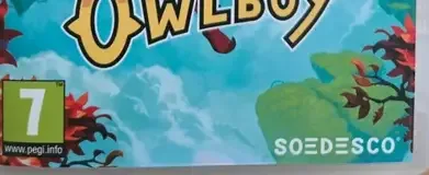 Owlboy, the PEGI square on its front