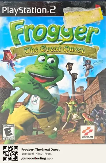 Frogger: The Great Quest PlayStation 2, NTSC box front