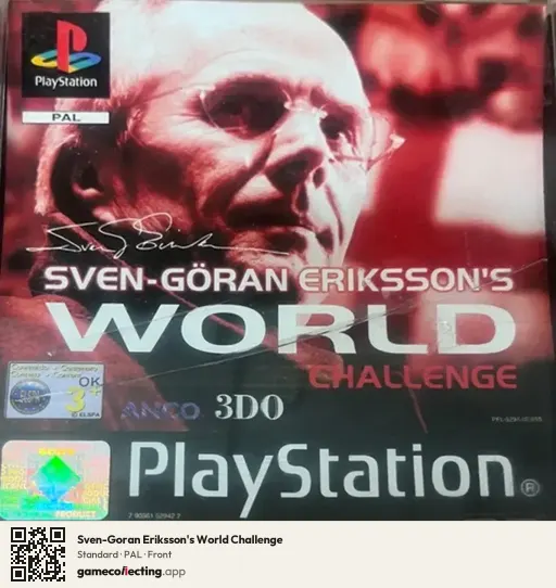 Sven-Goran Eriksson's World Challenge PlayStation, PAL box front
