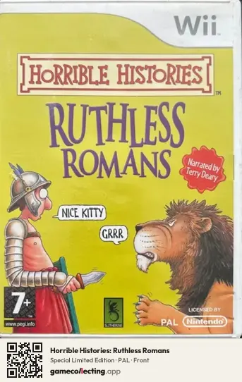 Horrible Histories: Ruthless Romans Nintendo Wii, PAL box front