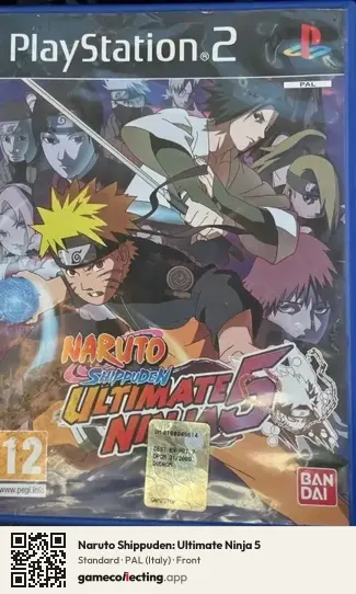 Naruto Shippuden: Ultimate Ninja 5 PlayStation 2, Italy box front