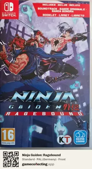 Ninja Gaiden: Ragebound Nintendo Switch, Germany box front