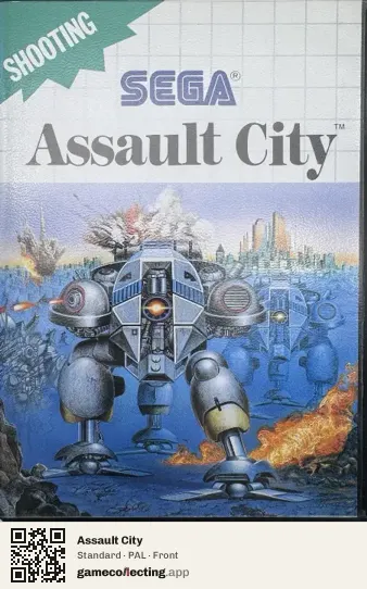 Assault City Sega Master System, PAL box front