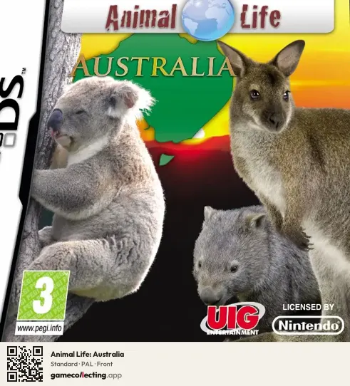 Animal Life: Australia Nintendo DS, PAL box front