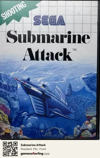 Submarine Attack Sega Master System, PAL box front