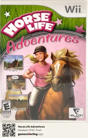 Horse Life Adventures Nintendo Wii, NTSC box front